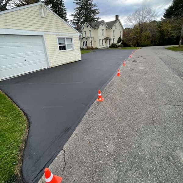 driveway that has been sealcoated